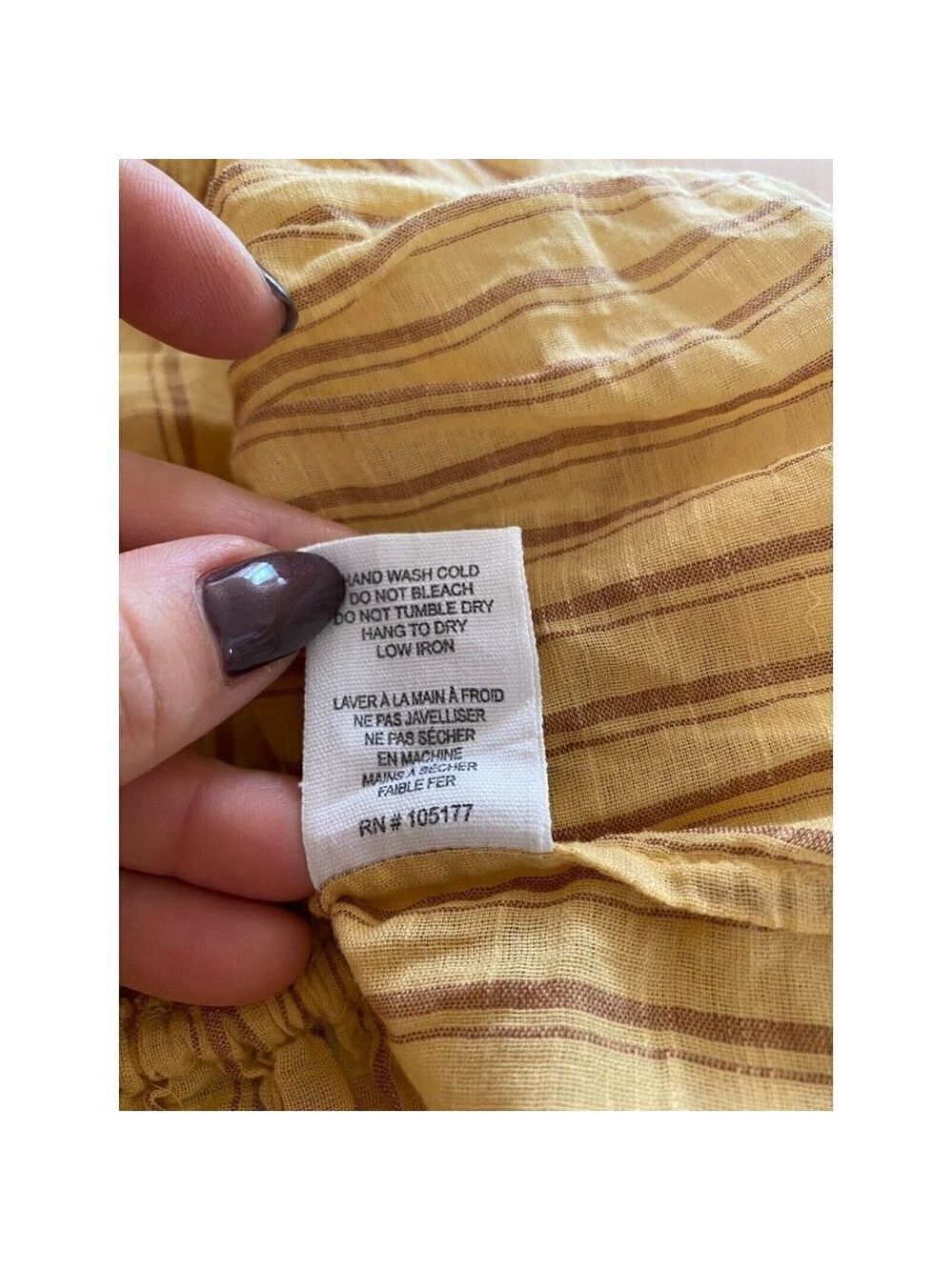 ULLA Johnson BNWOT Blouse "Kalila" V-Neck Stripe Sz 0 Striped Ruffles - Picture 8 of 10